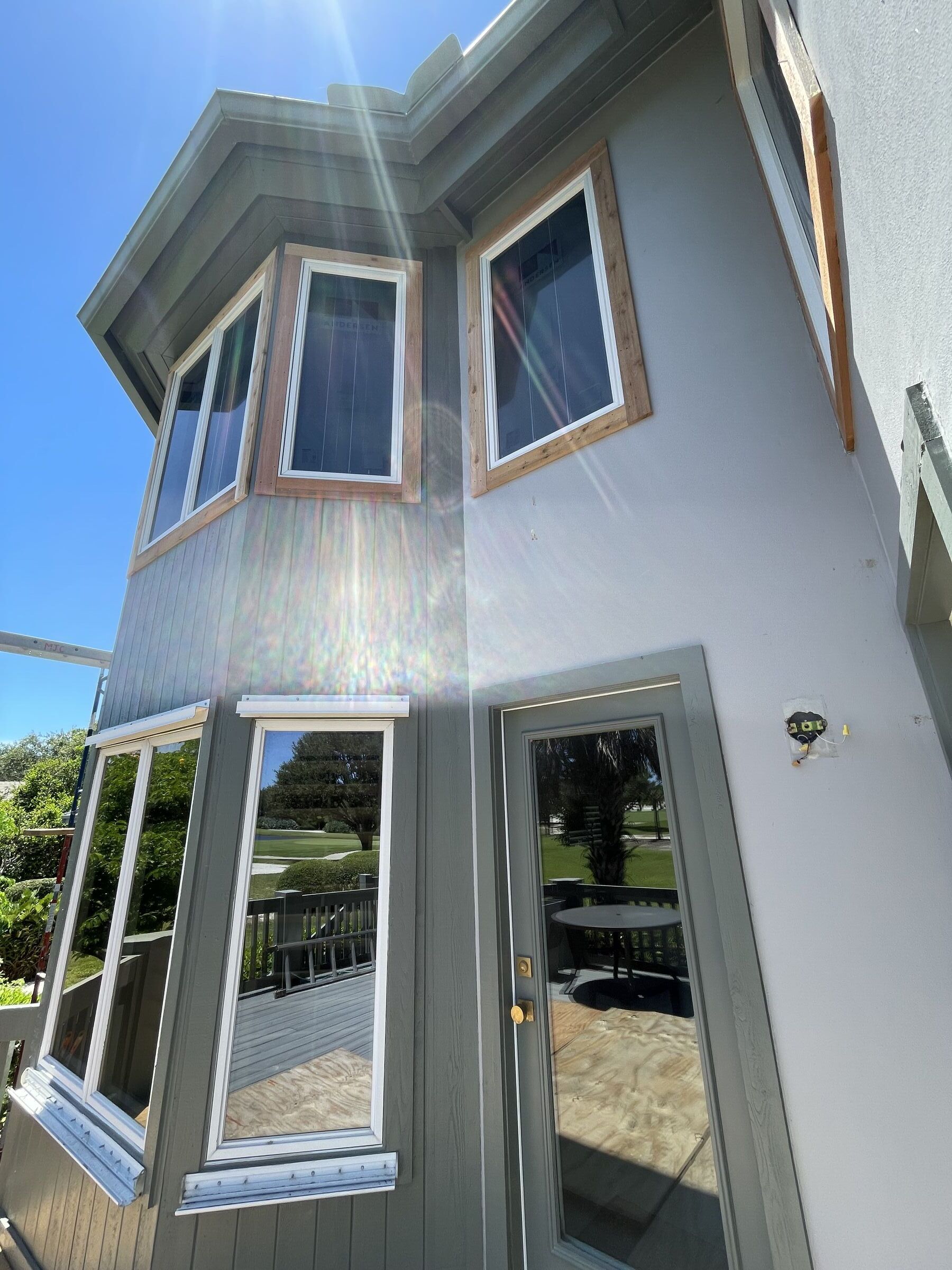 Bay window and exterior trim build
